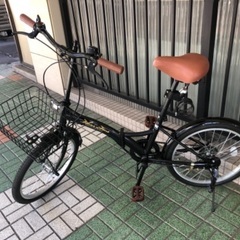 🔹折りたたみ自転車🔹6段、カゴ付き！ほぼ新車です✨