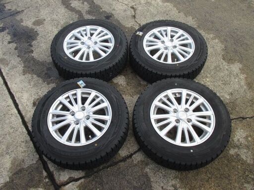 来店取替】バリ山 175/70R14 中古スタッドレスタイヤ&アルミ付き