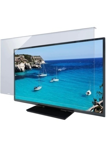 ブルーライトカットテレビ画面保護パネル 50インチ 50型 対応 固定ベルト付 テレビガード 50MBL5