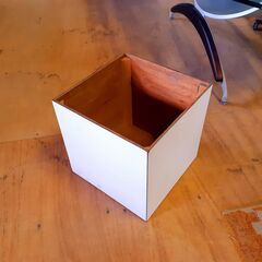 白いシンプルな箱 飾り台 多用途箱 小物入れ 小物収納 木箱　/...