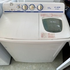 HITACHI 2槽式洗濯機 5.5kg 2017年製  リサイ...