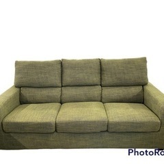 NO.76〚お値下げ中!!〛3人掛けソファー 【オットマン付き