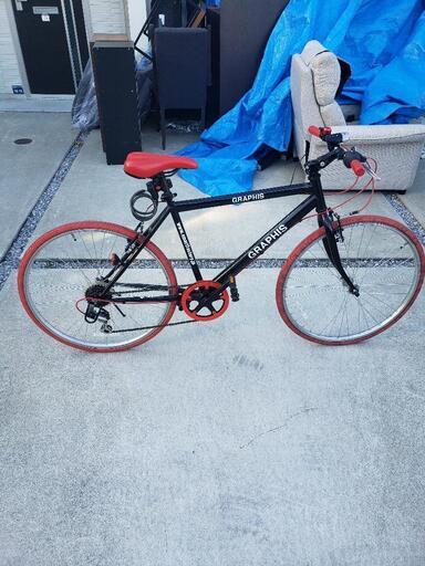 GRAPHIS グラフィス 26インチ クロスバイク 6段変速 室内保管品