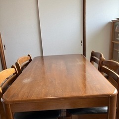 【ダイニングテーブルセット】テーブル1チェア4のセット　机　椅子...