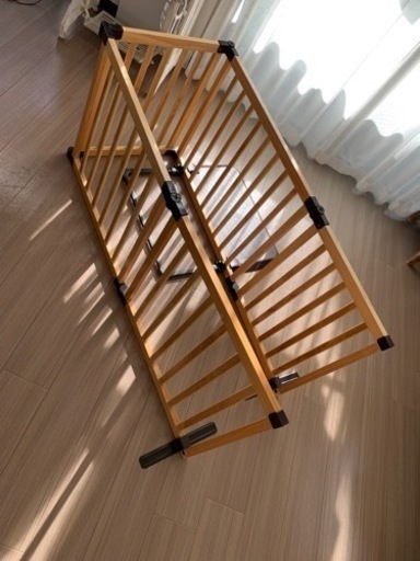 おくだけとおせんぼ　スマートワイド woody ベビーフェンス