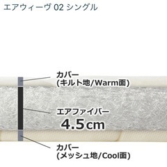 エアウィーブ（パッド、シングルサイズ）