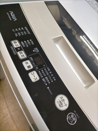 生活家電 k205 アクア 洗濯機 2016年製 4.5㎏ AQW-S45EC（W) 動作良好