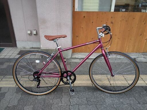 Funn21] 26吋シティクロスバイク 6speed/ルビーレッド