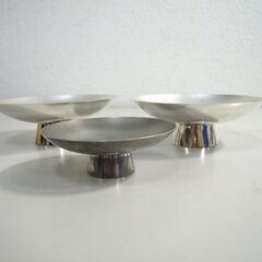 純銀 銀杯 3個セット 総重量約237g 札幌市徽章 記念銀杯 盃 酒器 ☆ 札幌市 北区 屯田