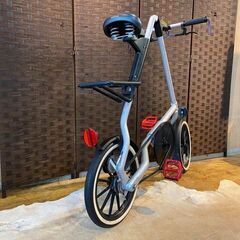 □STRIDA ストライダ 初期型 折畳み自転車 シルバー 16インチ アルミ 