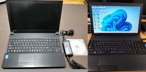 訳あり東芝ノートdynabook SatelliteB554/M(CPU⇒i3-4100M 2.5GHz搭載、メモリー4GB、SSD 120GB、DVD-RAMドライブ）Win11 ProとMS Office 2019 Pro Plusインストール済み