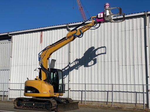 【U-0049】CAT 308DCR-2 油圧ショベル ユンボ グラップル フォーク アタッチメント 1000h 五本配管 ブレーカー配管 往復配管 A/C 8ｔクラス U-0049】CAT 308DCR-2 油圧ショベル ユンボ グラップル フォーク