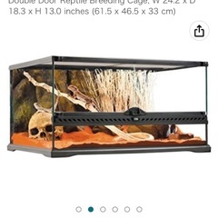 グラステラリウム　爬虫類飼育ケージ  W61.5×D46.5×H33cmとコンパクトライト60cm グラステラリウム 爬虫類飼育ケージ W61.5×D46.5×H33cmとコンパクト