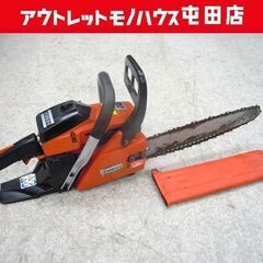 共立 エンジンチェーンソー V3501 2サイクル 切断機 350mm 木材加工 エンジン工具 初爆確認済 ☆ 札幌市 北区 屯田 