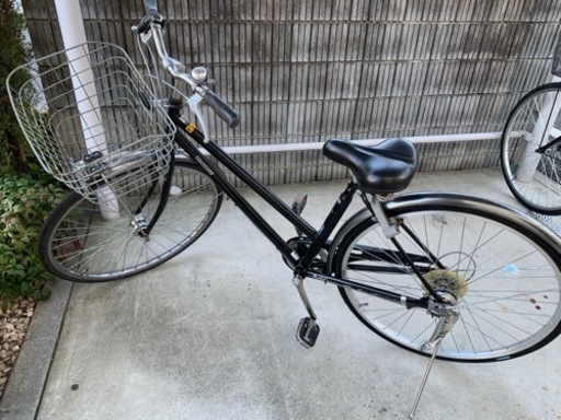 自転車　シティサイクル　ママチャリ　27インチ　変速6段