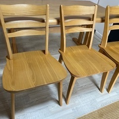 飛騨 ダイニングテーブルセット（椅子3脚）