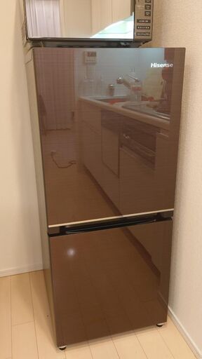 転勤のため売ります　Hisense製　ノンフロン冷凍冷蔵庫