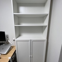 IKEA 扉付き本棚　白い本箱
