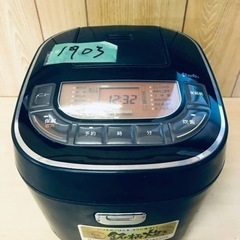 ①1903番 アイリスオーヤマ✨ジャー炊飯器✨RC-MC10-B‼️