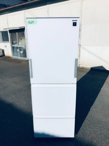 ①✨2017年製✨1567番 シャープ✨冷凍冷蔵庫✨SJ-GW35C-W‼️