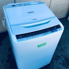①♦️EJ1594番 HITACHI 全自動電気洗濯機