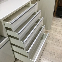 【✨人気ブランド❗️ホワイト❗️ハイカウンター❗️4口コンセント❗️収納力抜群❗️✨】定価¥189,000 Pamouna/パモウナ2面レンジボード