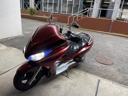 送料込】 【HONDA フォルツァ】mf08 実働車ブラックワインレッド