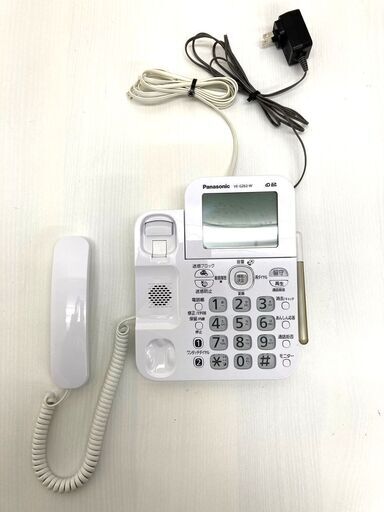 【レガストック江東店】パナソニック デジタルコードレス電話機 子機1台付き 迷惑ブロックサービス対応 ホワイト VE-GZ62DL-W