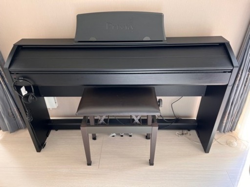 Casio Privia PX-760 BK、高調整椅子、ヘッドフォン付き（動作確認済み）