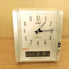 ∞ 温度・湿度計付き電波時計 カシオ 置時計 目覚まし時計 TM...