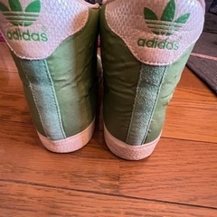 超レア！アディダス　デッドストックミドルカットスニーカー緑　27.0cm 1〜2回着用のみのほぼ新品！