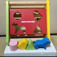 【中古】ミキハウス 木製パズル 知育玩具