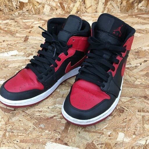 Wa353 ＮＩＫＥ ナイキ エアジョーダン１ ＭＩＤ ＢＲＥＤ ５５４７２４－０７４
