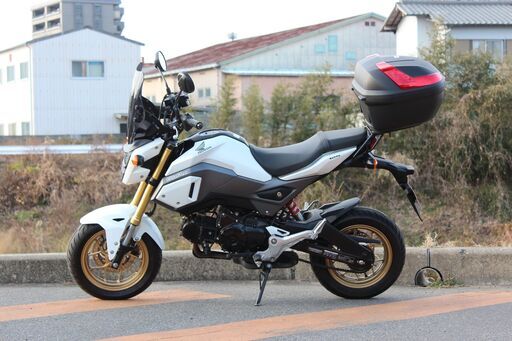 ホンダ グロム125 GROM125 JC75 パールホワイト　自賠責令和５年９月