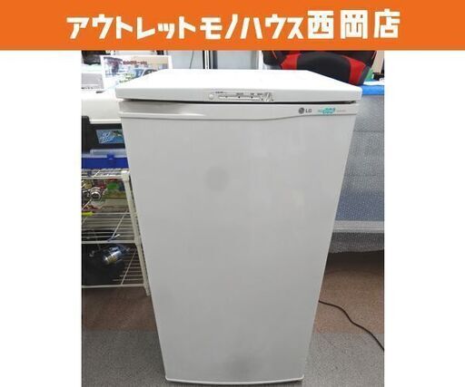 現状品 LG 冷凍庫 110L 2002年製 LF-A11GY タテ型冷凍ストッカー LG電子ジャパン　西岡店