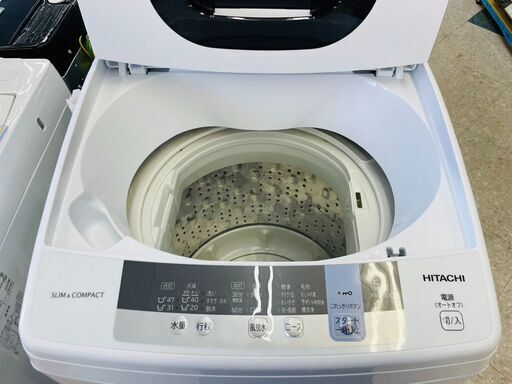 ✨HITACHI(日立)5.5kg洗濯機 ⭐定価￥34,980⭐ 2019年 ES-GE5D 一人住まいの方におすすめ!!✨