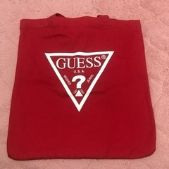 最終値下げ！guessトートバッグ新品、赤