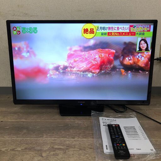 1/12終 YA 2019年製 液晶カラーテレビ FUNAI FL-32H1010 TV 菊HG