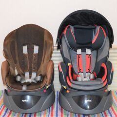 ただいま商談中・・・⭐️双子用⭐️チャイルドシート２脚セット❤ベッドになる⭐️Apricaフラディアシリーズ お得♪　フラディアラクート★回転式チャイルドシート★・グロウ ただいま商談中・・・⭐️双子用⭐️チャイルドシート2脚セット