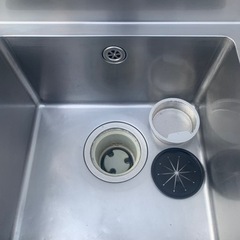 業務用 一槽シンク 蛇口付き 幅600×奥600×高さ800+150(mm) 流し台 厨房機材 洗浄済み キッチン 手洗い場 厨房機器 店舗用品 大阪 一層