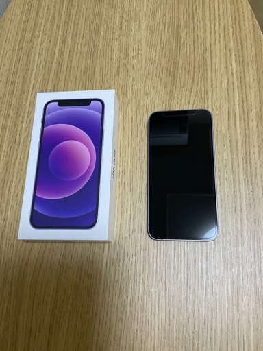 美品！！iPhone 12 mini パープルー 64 GB SIMフリーバッテリー容量98%