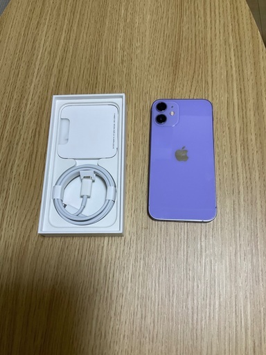 美品！！iPhone 12 mini パープルー 64 GB SIMフリーバッテリー容量98%