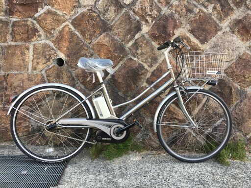 地域限定送料無料　パナソニック　チタンライトEB　26インチ　チタンフレーム　6,6AH　神戸市　電動自転車