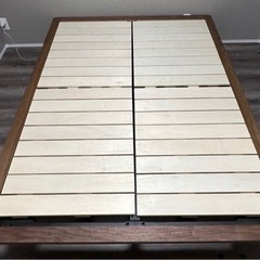 【無印良品】収納付きダブルベッド(ヘッドボード付き)