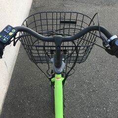 地域限定送料無料 ヤマハ パスバビー 三人乗り 子供乗せ 8,7AH 新基準 緑