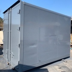 No.709 アルミバン 2ｔ 車  アルミ 箱 バイク 倉庫 トラック コンテナ 米 保管庫 物置 DIY