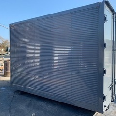 No.709 アルミバン 2ｔ 車  アルミ 箱 バイク 倉庫 トラック コンテナ 米 保管庫 物置 DIY