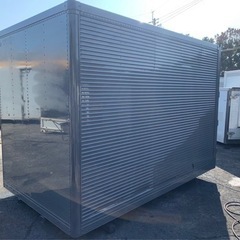 No.709 アルミバン 2ｔ 車  アルミ 箱 バイク 倉庫 トラック コンテナ 米 保管庫 物置 DIY