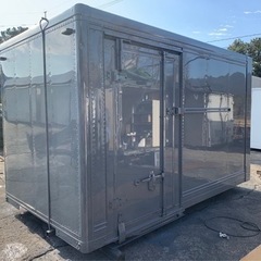 No.710 アルミバン 2ｔ 車 アルミ 箱 バイク 倉庫 トラック コンテナ 米 保管庫 物置 DIY