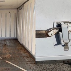 No.480 保冷バン 2ｔ アルミ箱 バイク倉庫 トラックコンテナ コメ保管庫 物置 DIY No.480 保冷バン 2t アルミ箱 バイク倉庫 トラックコンテナ コメ保管